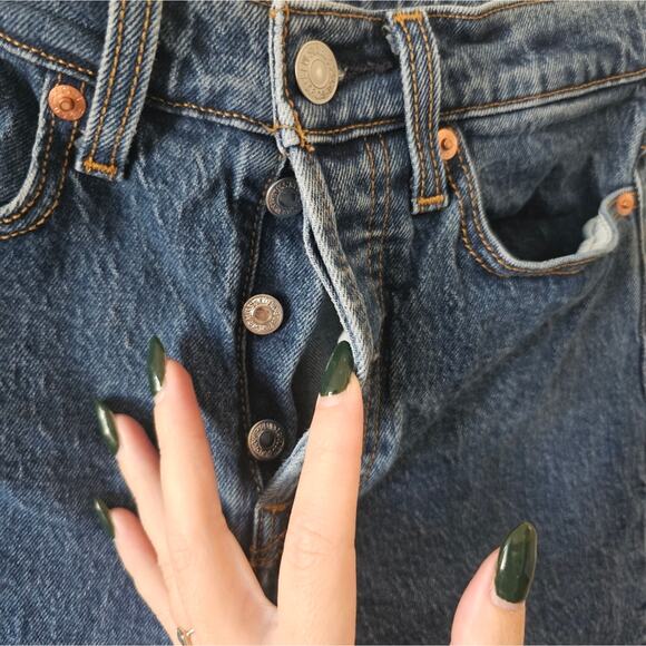 Levi's Premium Wedgie Straight Sz 27 - Picture 3 of 7